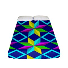 Pattern Star Abstract Background Fitted Sheet (full/ Double Size) by Pakrebo