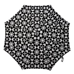 Mosaic Floral Repeat Pattern Hook Handle Umbrellas (large) by Pakrebo