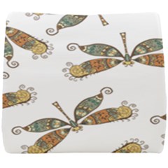 Pattern Dragonfly Background Seat Cushion by Pakrebo