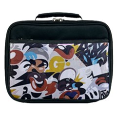 Graffiti Urban Colorful Graffiti City Wall Hip Hop Music Singers Lunch Bag by genx
