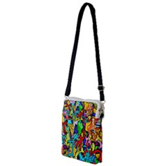 Graffiti Abstract With Colorful Tubes And Biology Artery Theme Multi Function Travel Bag by genx
