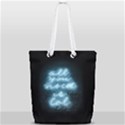 Party Night Bar Blue Neon Light quote All you need is LOL Full Print Rope Handle Tote (Small) View2