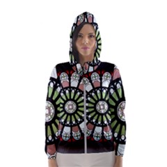 Color Light Glass Hooded Windbreaker (women) by Pakrebo