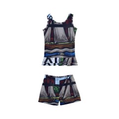 Window Image Stained Glass Kids  Boyleg Swimsuit by Pakrebo