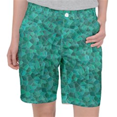 Turquoise Pocket Shorts by LalaChandra