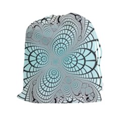 Digital Art Fractal Abstract Drawstring Pouch (xxl) by Pakrebo