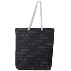 Background Polka Dots Full Print Rope Handle Tote (large) by Mariart
