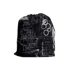 Grunde Drawstring Pouch (large) by LalaChandra
