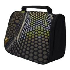 Fractal Hexagon Geometry Hexagonal Full Print Travel Pouch (small) by Mariart