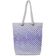 Star Curved Background Geometric Full Print Rope Handle Tote (small) by Mariart