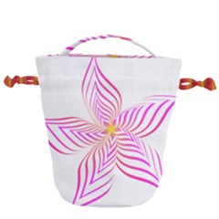 Petal Flower Drawstring Bucket Bag by Mariart