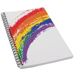 Watercolor Painting Rainbow 5 5  X 8 5  Notebook by Mariart