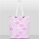 Peony Spring Flowers Full Print Rope Handle Tote (Small) View2