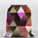 Abstract Geometric Triangles Shapes Drawstring Bag (Small) View2