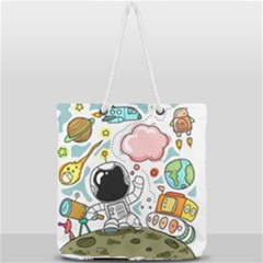 Sketch Cute Child Funny Full Print Rope Handle Tote (large) by Pakrebo