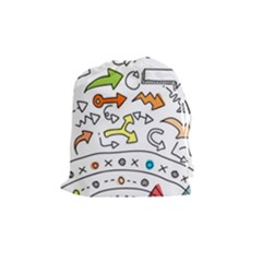 Desktop Pattern Art Graphic Design Drawstring Pouch (medium) by Pakrebo