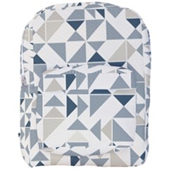 Geometric Triangle Modern Mosaic Full Print Backpack by Pakrebo