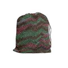Pattern Structure Background Lines Drawstring Pouch (large) by Pakrebo