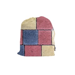 Model Mosaic Wallpaper Texture Drawstring Pouch (medium) by Pakrebo