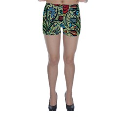 Mosaic Tile Art Ceramic Colorful Skinny Shorts by Pakrebo