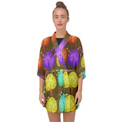 Textured Grunge Background Pattern Half Sleeve Chiffon Kimono by Mariart