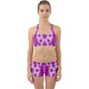 Pattern Abstract Background Art Purple Back Web Gym Set View1
