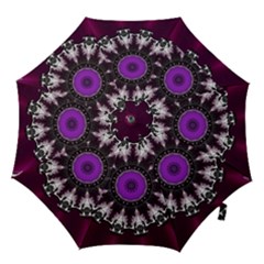 Kaleidoscope Round Circle Geometry Hook Handle Umbrellas (large) by Pakrebo