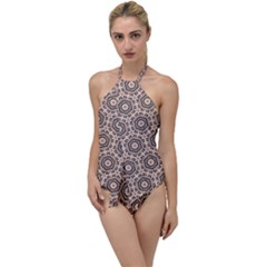 Default Texture Tissue Seamless Go With The Flow One Piece Swimsuit by Pakrebo