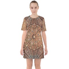 Peterborough Cathedral Peterborough Sixties Short Sleeve Mini Dress by Pakrebo