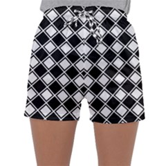 Square Diagonal Pattern Sleepwear Shorts by Mariart