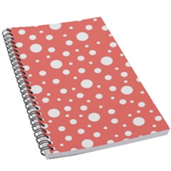 Polka Dot On Living Coral 5 5  X 8 5  Notebook by LoolyElzayat