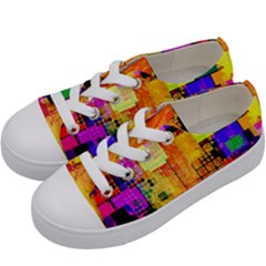 Too Square, Don t Care  Kids  Low Top Canvas Sneakers by WensdaiAmbrose