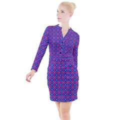Background Image Decorative Art Button Long Sleeve Dress by Pakrebo