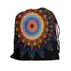 Colorful Prismatic Chromatic Drawstring Pouch (xxl) by Pakrebo