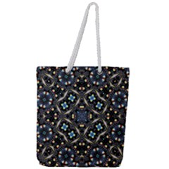Tile Background Image Pattern Patterns Full Print Rope Handle Tote (large) by Pakrebo