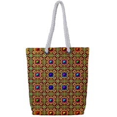 Background Image Tile Pattern Full Print Rope Handle Tote (small) by Pakrebo