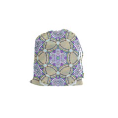 Ornament Kaleidoscope Drawstring Pouch (small) by Pakrebo