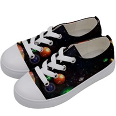 Galactic Kids  Low Top Canvas Sneakers by WensdaiAmbrose
