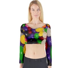 Jelly Beans Long Sleeve Crop Top by pauchesstore