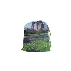 Lurie Garden Salvia River Drawstring Pouch (xs) by Riverwoman