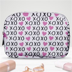 Xo Valentines Day Pattern Make Up Pouch (small) by Valentinaart