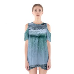 Niagara Falls Shoulder Cutout One Piece Dress by Riverwoman