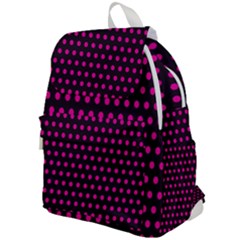 Pink Black Polka Dots Top Flap Backpack by retrotoomoderndesigns