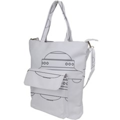Alien Space Ufo Extraterrestrial Shoulder Tote Bag by Wegoenart