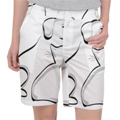 Dog Cat Animal Pet Cute Pocket Shorts by Wegoenart
