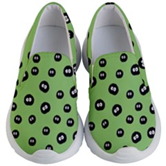 Totoro - Soot Sprites Pattern Kids  Lightweight Slip Ons by Valentinaart