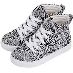 Flames Fire Pattern Digital Art Kids  Hi-top Skate Sneakers by Pakrebo