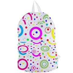 Round Abstract Design Foldable Lightweight Backpack