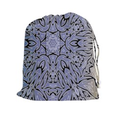 Tile Design Art Mosaic Pattern Drawstring Pouch (xxl) by Pakrebo
