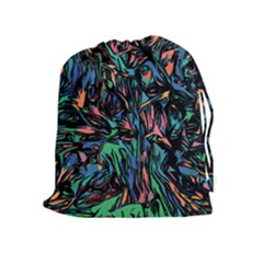 Tree Forest Abstract Forrest Drawstring Pouch (xl) by Pakrebo